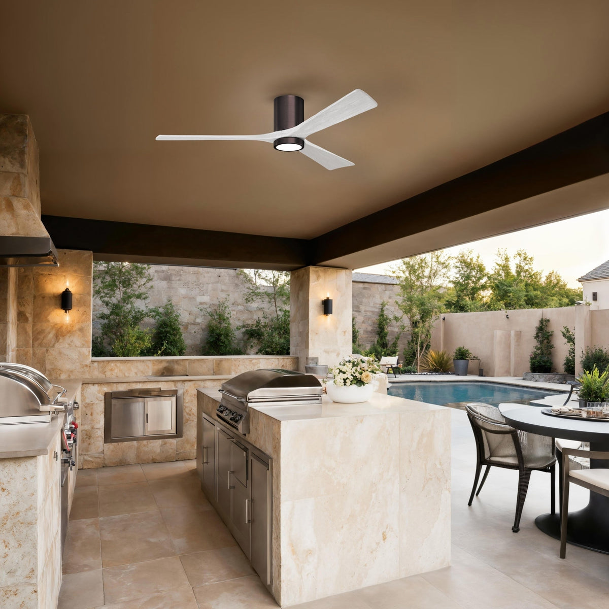 Matthews Outdoor Fans with Lights