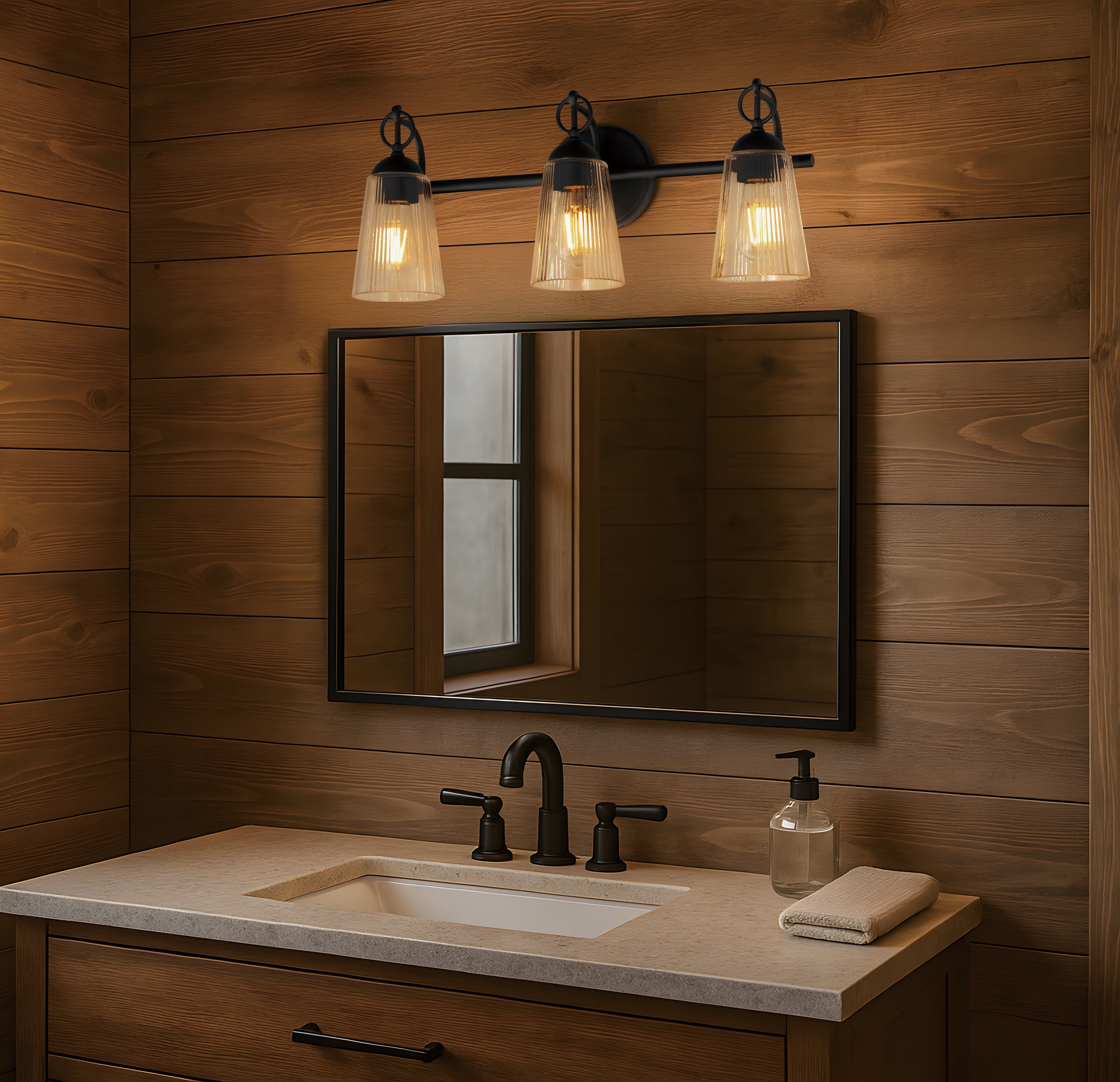 3-Light Bathroom Vanity Lights