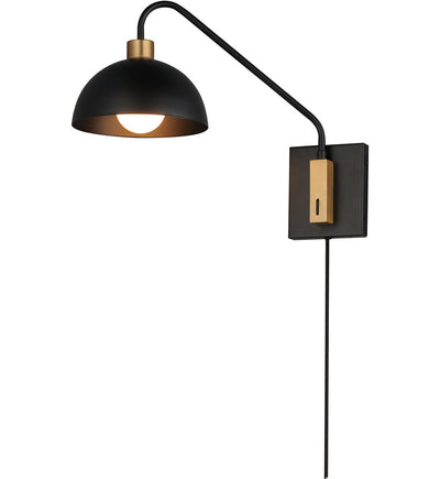 Maxim Lighting - 10021BKNAB - Thelonious 15.4" Wall Sconce