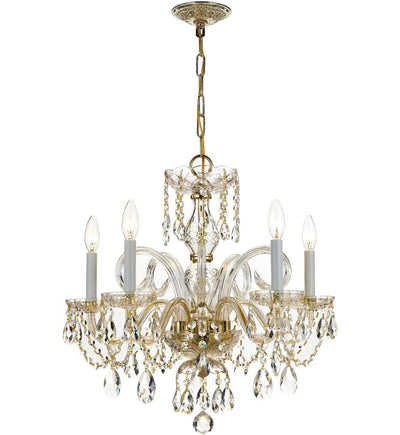 Crystorama - 1005-PB-CL-MWP - Traditional Crystal 22" Chandelier
