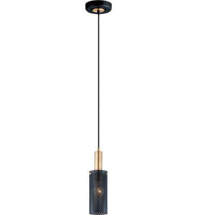 Maxim Lighting - 10081BKSBR - Perf 3.5" Pendant