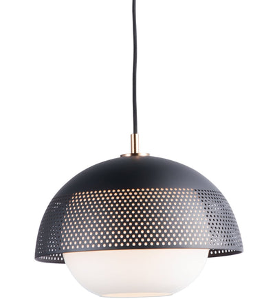 Maxim Lighting - 10082WTBKSBR - Perf 14.25" Pendant
