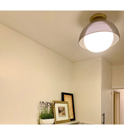 Maxim Lighting - 10083WTBKSBR - Perf 14.25" Flush Mount
