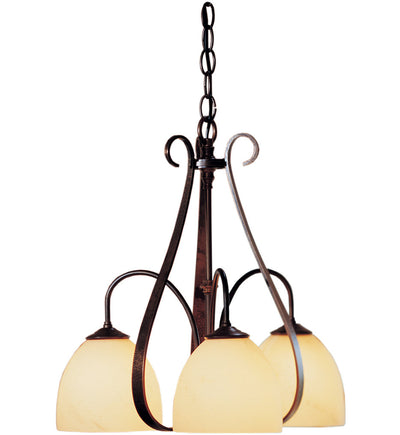 Hubbardton Forge - Sweeping Taper 18.4" 3 Light Chandelier