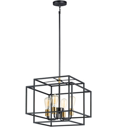 Maxim Lighting - 10247BKSBR - Liner 17.75" Pendant