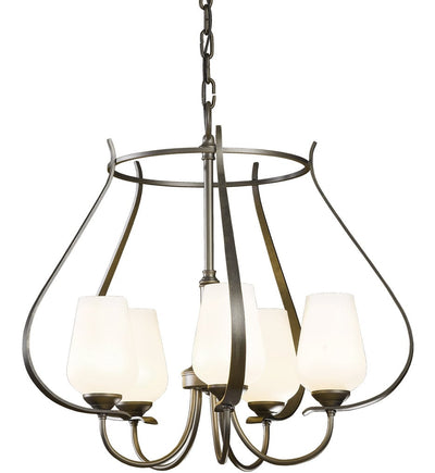 Hubbardton Forge - Flora 5 Light Caged Chandelier