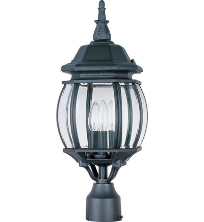 Maxim Lighting - 1035BK - Crown Hill 21" 3 Light Outdoor Post Light