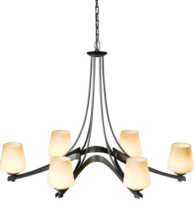 Hubbardton Forge - Oval 6 Arm Chandelier