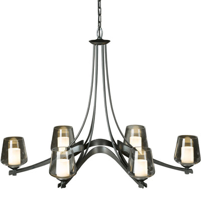 Hubbardton Forge - Oval 6 Arm Chandelier