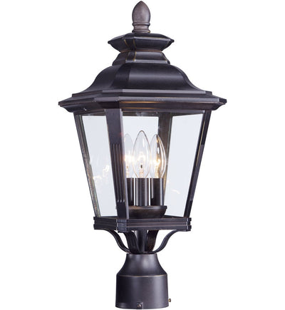 Maxim Lighting - 1130CLBZ - Knoxville 19.5" 3 Light Outdoor Post Lantern