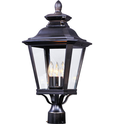Maxim Lighting - 1131CLBZ - Knoxville 23.5" 3 Light Outdoor Post Lantern