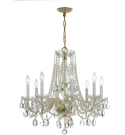 Crystorama - 1138-PB-CL-MWP - Traditional Crystal 26" Chandelier
