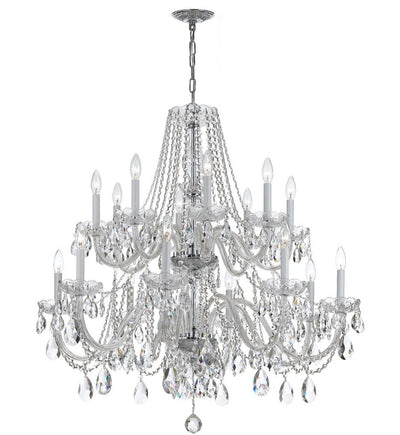 Crystorama - 1139-CH-CL-MWP - Traditional Crystal 37" Chandelier