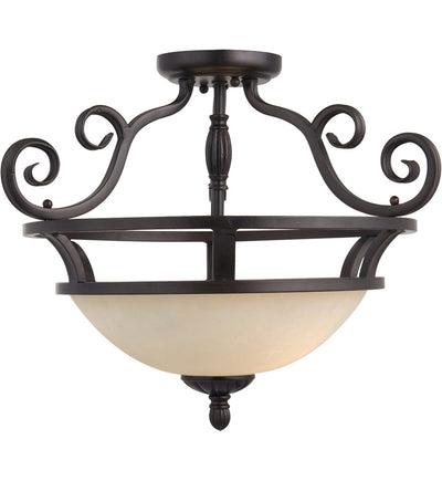 Maxim Lighting - 12201FIOI - Manor 19.5" Semi-Flush