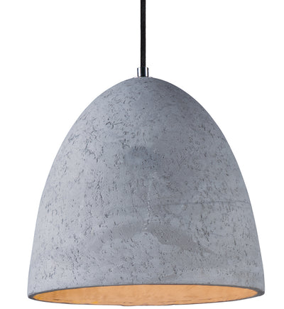 Maxim Lighting - 12397GYPC - Crete 12" Pendant