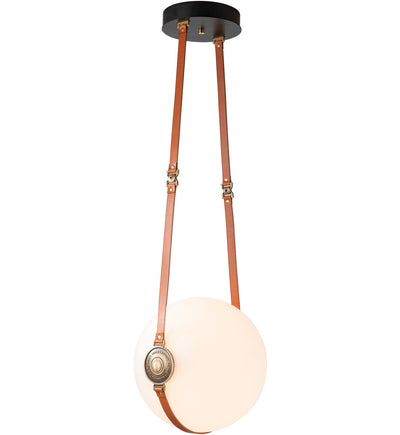 Hubbardton Forge - Derby Brass with Black Large Pendant