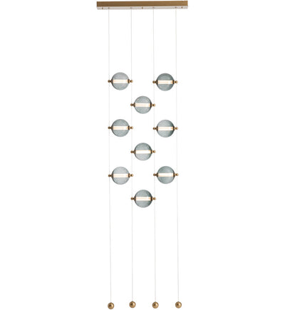 Hubbardton Forge - Abacus 9 Light Ceiling to Floor Pendant