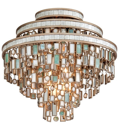 Corbett Lighting - 142-33-CPL - Dolcetti 18" Semi Flush