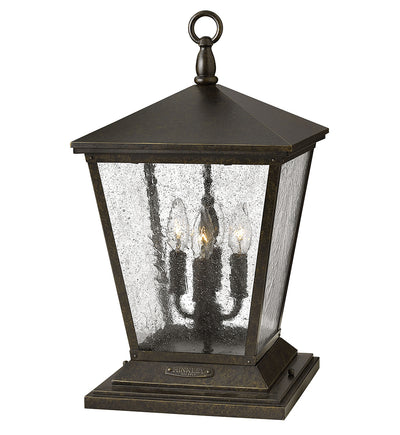Hinkley Lighting - Trellis 19.75" Outdoor Pier Mount with Glass