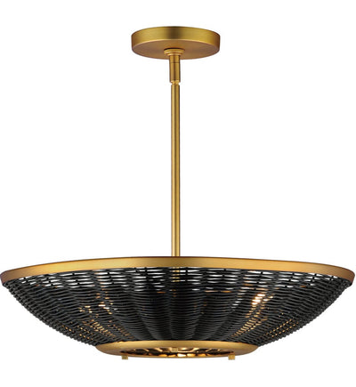 Maxim Lighting - 14462BRNAB - Rattan 20.25" Pendant