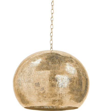 Regina Andrew - Pierced Metal Sphere 18" Pendant