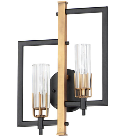 Maxim Lighting - 16112CLBKAB - Flambeau 18" Wall Sconce