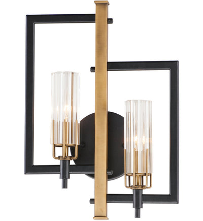 Maxim Lighting - 16115CLBKAB - Flambeau 18" Wall Sconce
