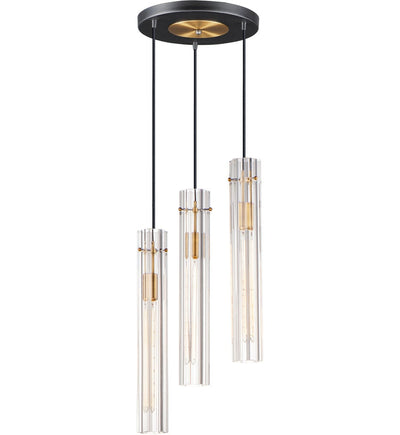 Maxim Lighting - 16123CLBKAB - Flambeau 12.75" Chandelier