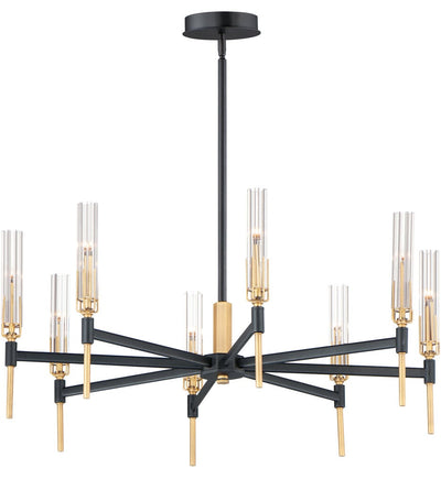 Maxim Lighting - 16128CLBKAB - Flambeau 33" Chandelier
