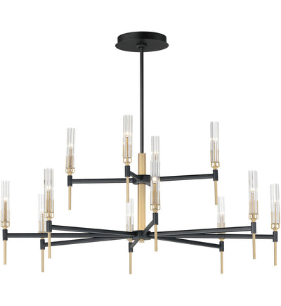 Maxim Lighting - 16129CLBKAB - Flambeau 48" Chandelier