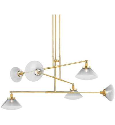 Hudson Valley - 1936-AGB - Mendon 58" Chandelier