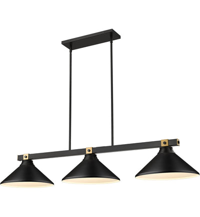 Z-Lite - 1955-3MB-RB-MMB - Bronte 52.75" Billiard Light