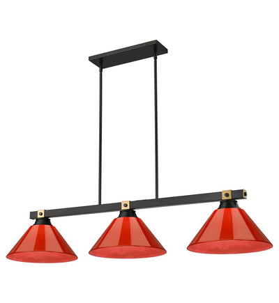 Z-Lite - 1955-3MB-RB-PRD - Bronte 52.75-inch Billiard Light