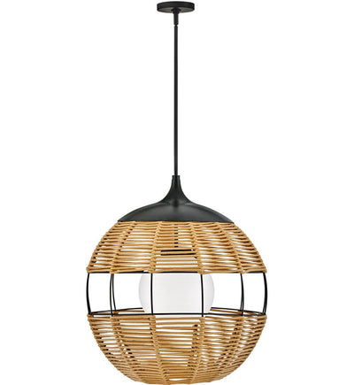 Hinkley Lighting - 19675BK-NAT - Maddox 26" Outdoor Pendant