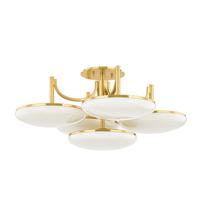 Hudson Valley - 2005-AGB - Bregman 30.75" Semi-Flush