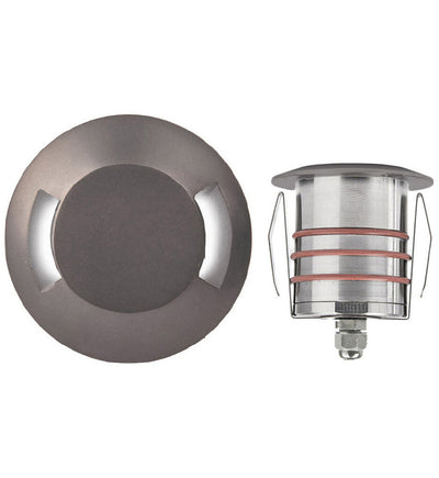 WAC Lighting - LED 2in 12V Square Beveled Top Inground Indicator Light with Honeycomb Louver for Glare Control
