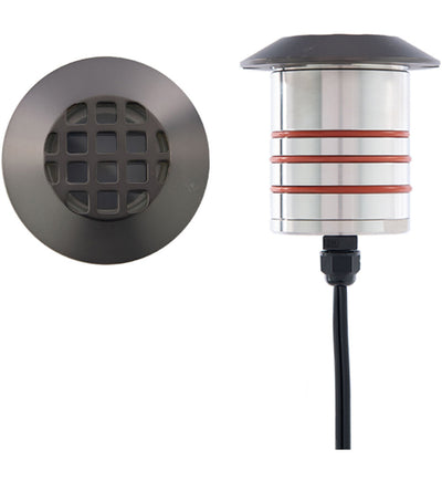 WAC Lighting - LED 2in 12V Round Louvered Top Inground Indicator Light