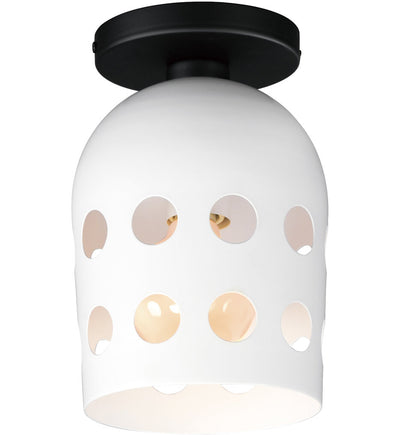 Maxim Lighting - 21240WTBK - Dottie 6.25" Flush Mount