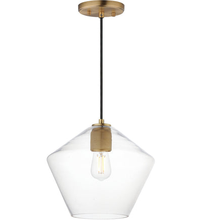 Maxim Lighting - 21337CLNAB - Geode 11.75" Pendant