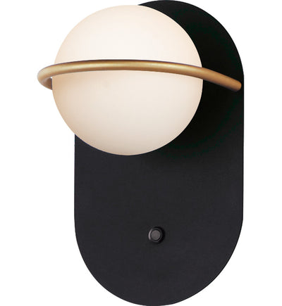 Maxim Lighting - 21600SWBKGLD - Revolve 9.75" Wall Sconce
