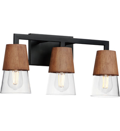 Maxim Lighting - 21623CLWNBK - Carpenter 20.25" Bath Vanity Light