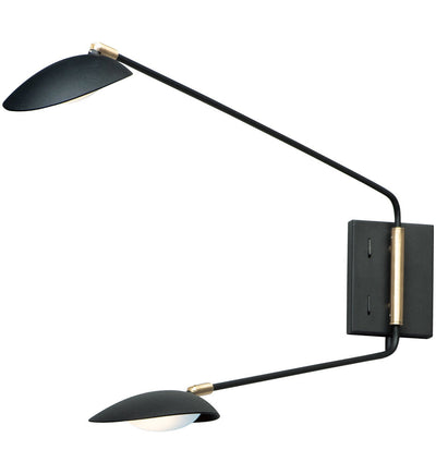 Maxim Lighting - 21692BKSBR - Scan 19.75" Wall Sconce