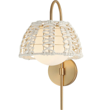 Maxim Lighting - 22481SWGLD - Macrame 19" Wall Sconce