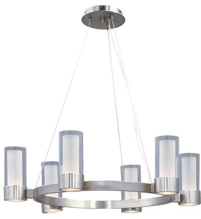 Maxim Lighting - 23077CLFTPC/BUL - Silo 27" Chandelier
