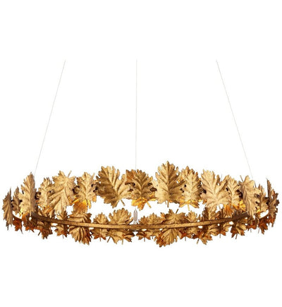 Currey & Company - 9000-1145 - English Oak 32.5" Chandelier