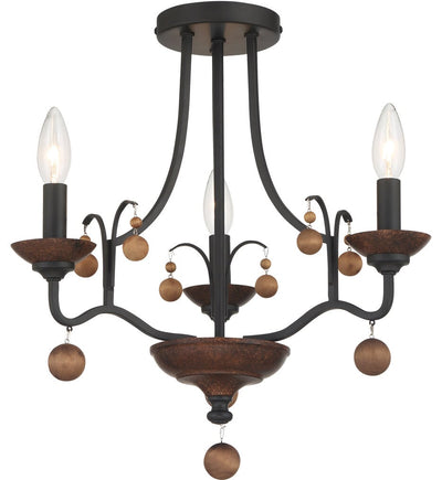Minka-Lavery - Colonial Charm 16.75" Semi-Flush Mount