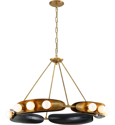 Corbett Lighting - 271-012-VB/BBR - Hopper 41" Chandelier