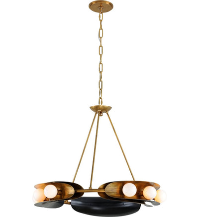 Corbett Lighting - 271-09-VB/BBR - Hopper 32" Chandelier