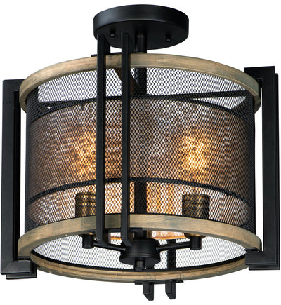 Maxim Lighting - 27560BKBWAB - Boundry 16.5" Flush Mount