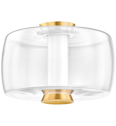 Hudson Valley - 2814-AGB - Beau 15" Flush Mount